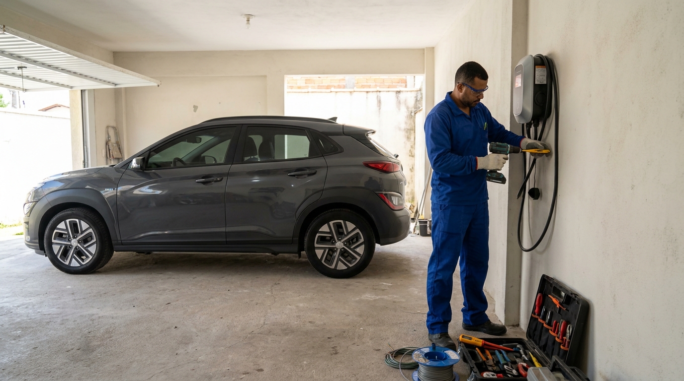 Instalação de Carregador de Carro Elétrico perto de mim em Sete Lagoas‑MG