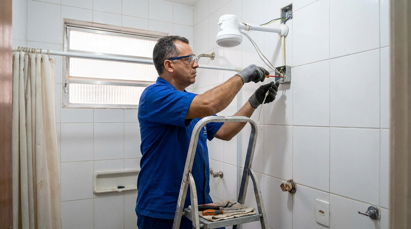 Instalacao de chuveiro eletrico em Sete Lagoas‑MG