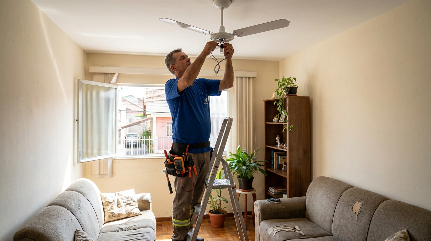 Instalação de Ventilador de Teto perto de mim em Sete Lagoas‑MG
